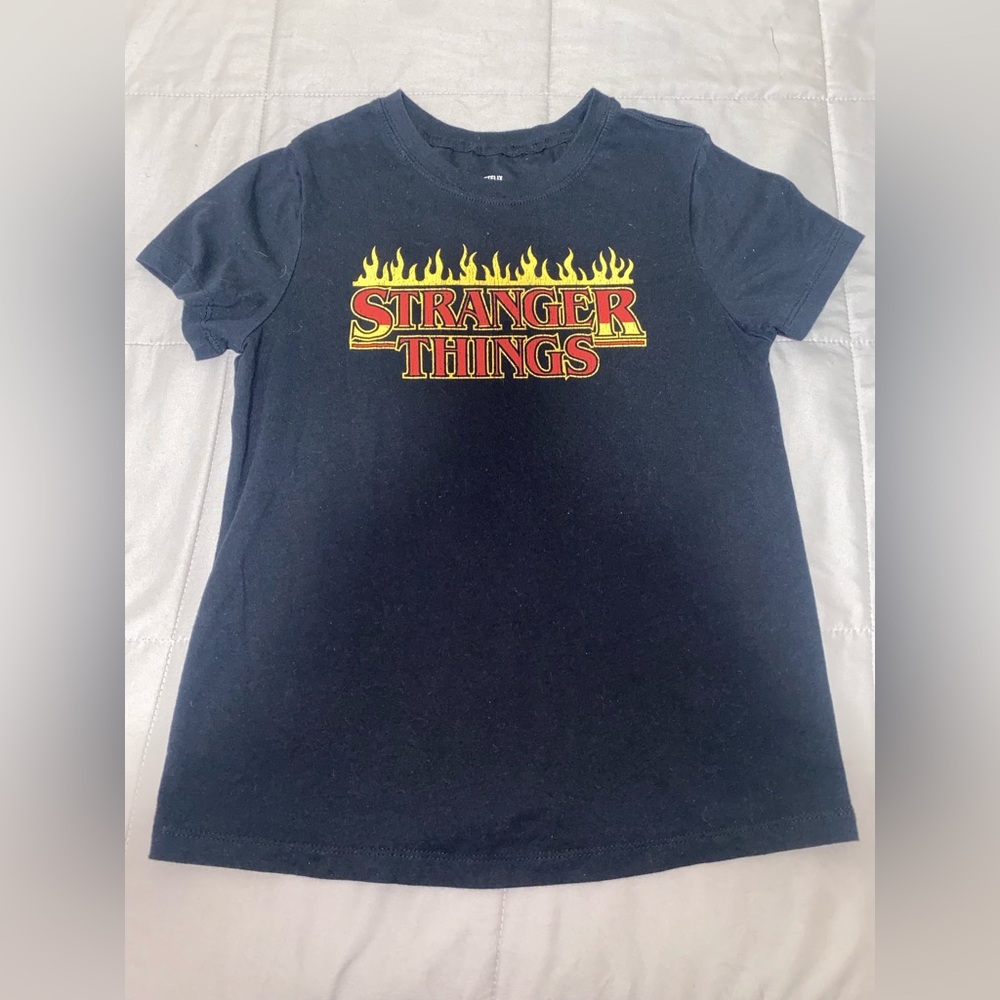 Stranger Things Black Graphic Tee